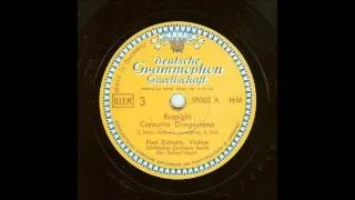 Respighi Concerto Gregoriano (Paul Richartz, 1943)