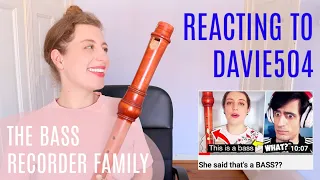 Bass recorder player reacts to Davie504 | Team Recorder