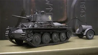 1/35th scale Dragon Panzer 38(t) ausf.S light tank with Fuel trailer