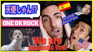 Listening to "We are (acoustic ver)" by ONE OK ROCK for the first time