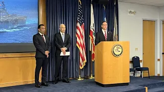 2 US Navy sailors arrested on charges tied to national security and China - Full Press Conference