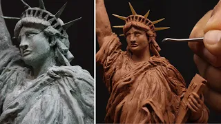 The Statue of Liberty Diorama | Sculpture | Timelapse