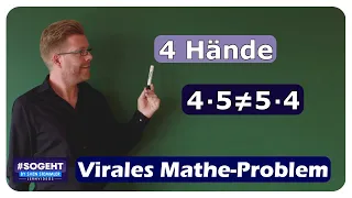 4 Hände - Kennt ihr die Lösung? - Virales Mathe-Problem - einfach und anschaulich erklärt