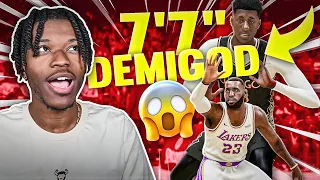 i added a 7'7 demigod to the NBA to break EVERY Record in NBA 2K21