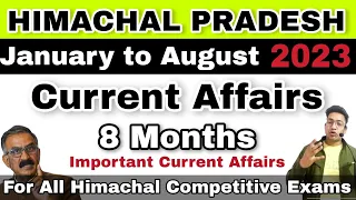 HP Current Affairs January to August 2023 | 8 Months | Bilingual | hpexamaffairs