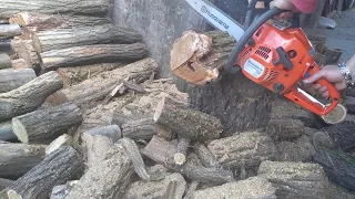 HUSQVARNA 120 MARK II first cutting and running in a small saw