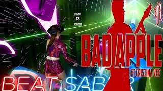 Beat Saber || BAD APPLE!! – RichaadEB ft. Cristina Vee (Expert+) First Attempt || Mixed Reality