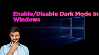 👀 Windows 10 Computer Me Dark Mode Enable Kaise kare | Save your Eyes