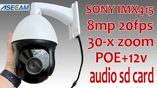 Камера SONY IMX415 ASECAM 30-x zoom со слежением за человеком+автозум