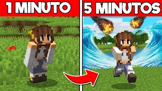 A CADA MINUTO um DESASTRE ACONTECE no MINECRAFT!