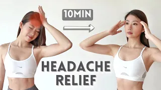 10 min HEADACHE & STRESS RELIEF Stretch & Massage (Improve Sleep & Ease Stress) ~ Emi