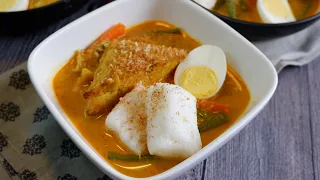 Super Easy Lontong Recipe • Curry Vegetables & Compressed Rice 咖喱什锦菜饭团 Sayur Lodeh & Nasi Impit