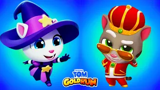 Talking Tom Gold Run Winter Wonders/Cops And Robbers - Tom vs Angela (Gameplay #650)