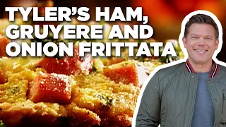 Tyler Florence's Smoked Ham, Gruyere & Caramelized Onion Frittata | Tyler's Ultimate | Food Network