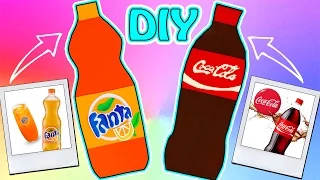 DIY БЛОКНОТЫ КОКА-КОЛА, ФАНТА | БЛОКНОТЫ СВОИМИ РУКАМИ | Notebook COCA-COLA, FANTA