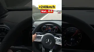 CLA 35 AMG +240km/h on Autobahn #cla35 #autobahn #topspeed