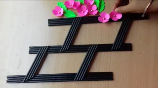 2 Amazing Wall Decor Ideas | Beautiful Home Decor Ideas | Newspaper and Paper Flower Wall Hanging