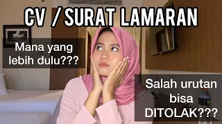 GINI !!! URUTAN BERKAS LAMARAN KERJA YANG BAIK | Tips Melamar Kerja