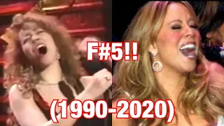 Mariah Carey F#5 Note Attempts Through the Years (1990-2020)
