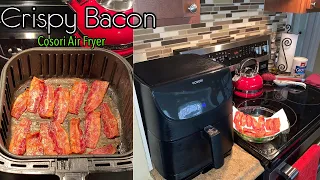 HOW TO: COOK CRISPY BACON IN A COSORI AIR FRYER!#cooking #airfrybacon #101