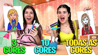 COLORINDO COM 3 CORES, 10 CORES OU TODAS AS CORES !!!