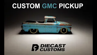 Custom Hotwheels GMC Van to Pickup Conversion