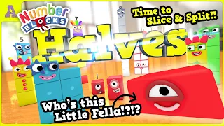 NumberBlock Halves!! 4.5, 3.5, 2.5 Sliced & Who's that little Numberblock!?! [fanmade]