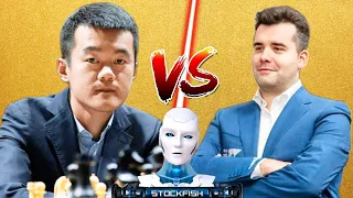 Stockfish Analysed Fide Candidates Tournament: Ding Liren Vs Ian Nepomniachtchi | Fide chess | Chess