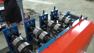 machine testing of C channel roll forming machine