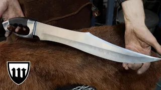 Forging a san mai kopis sword, the complete movie .