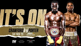 TERENCE "BUD" CRAWFORD vs. "Showtime" SHAWN PORTER Prediction!!