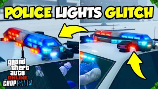 How to Get RARE Emergency Lights on Police Car in GTA 5 Online! (SECRET Police Car Upgrade GLITCH)