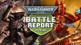 Servo Soccer!  Tyranids vs World Eaters Warhammer 40k 10th Edition Battle Report Ep 68