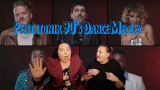 REACTING TO PENTATONIX - 90'S DANCE MEDLEY (WE COULDN'T STOP DANCING!!) BONUS VIDEO!!!!