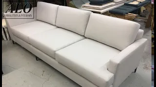 HOW TO UPHOLSTER A MODERN SOFA/COUCH DIY - ALO Upholstery
