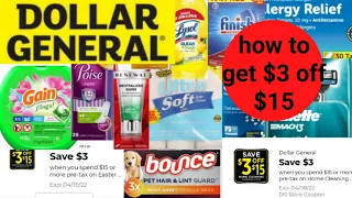 Dollar General Best Deals Of The Week Coupon Match-ups How To Get $3 off $15 Coupon April 2022