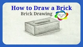 How to Draw a Brick || Brick Drawing|| Brick Drawing for Bigenners|| ईंट||ईंट का चित्र ||drawing||