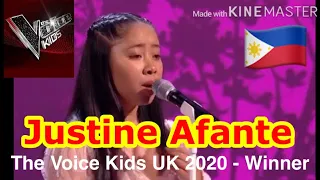 Justine Afante #TheVoiceKidsUK2020 Final Performance /Listen/Grand Champion The Voice Kids UK 2020