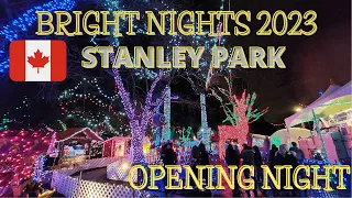 🇨🇦 Walking Tour: Bright Nights 2023 | Stanley Park | Vancouver, BC, Canada | November 30, 2023