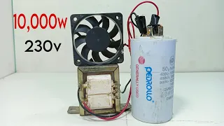 10,000 watt 230 volt free electricity is generated with 50 capacity Pullin fan