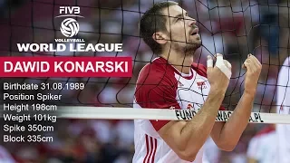 TOP 10 Best Volleyball Spikes by Dawid Konarski | FIVB Volleyball World League 2017