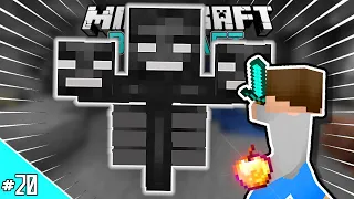 Z ZAČARANIM ZLATIM JABOLKOM PROTI WITHERJU!! | Minecraft BotCraft II #20