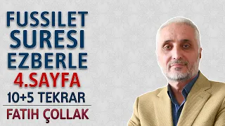 Fussilet suresi 4.sayfa ezberle 10 tekrar Fatih Çollak 2.dönüş 24.sayfa (Kuranı Kerim 479.sayfa)