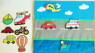 DIY || Modes Of Transport || Land, Water & Air Transportation || Cardboard Crafts ||