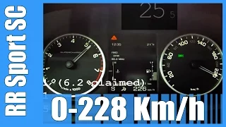 510 HP Range Rover Sport 5.0 V8 Supercharged 0-228 km/h SICK! Acceleration Autobahn Test