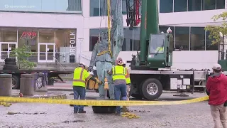 'Johnny Reb' statue removed from downtown Norfolk Confederate memorial