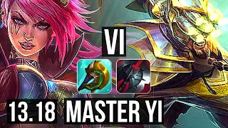 VI vs YI (JNG) | 7/0/2, 1.3M mastery, 400+ games, Godlike | EUW Diamond | 13.18