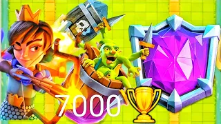 PUSH 7000 TROPHIES WITH THE BEST LOG BAIT DECK IN CLASH ROYALE
