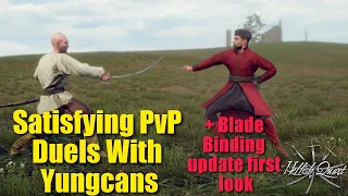 Blade Binding first look and intense PvP with Yungcans | Hellish Quart Multiplayer