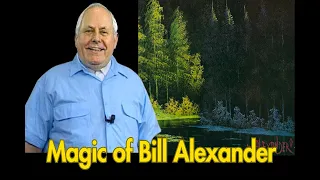 Bill Alexander Paints A Green Rain Forest on a Black Canvas